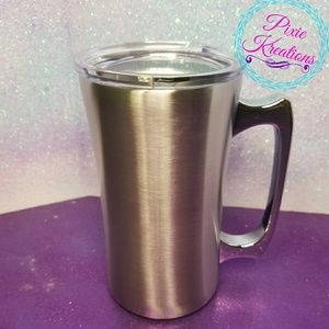 20 oz customizable mug with lid